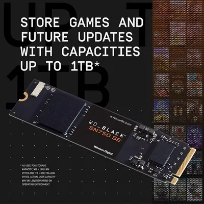 WD_BLACK SN750 SE NVMe SSD 250GB M.2 2280 PCIe Gen4 WDS250G1B0E - Image 2